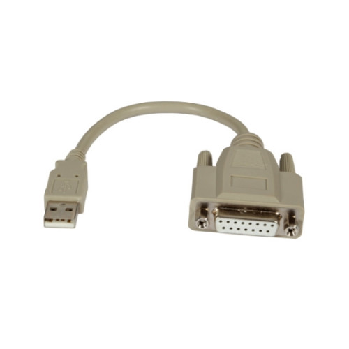 EFB Elektronik EFB-Elektronik - styrspaksadapter - USB till 15 pin D-Sub (DB-15) - 20 cm