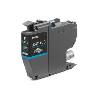 Produktbild för Brother LC421XLC - Lång livslängd - cyan - original - bläckpatron
