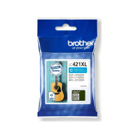 Produktbild för Brother LC421XLC - Lång livslängd - cyan - original - bläckpatron