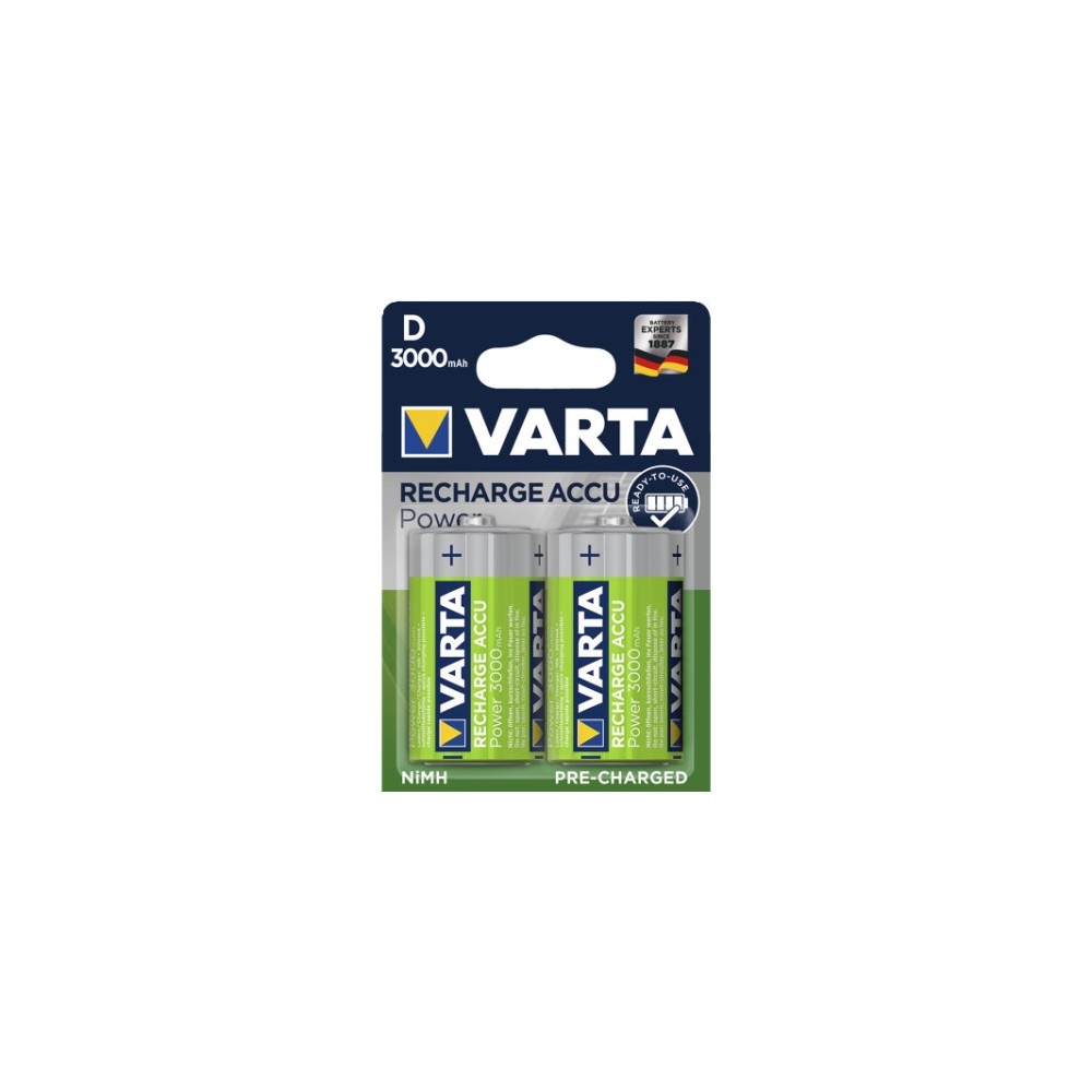 Produktbild för Varta Power Accu batteri - 2 x D - NiMH