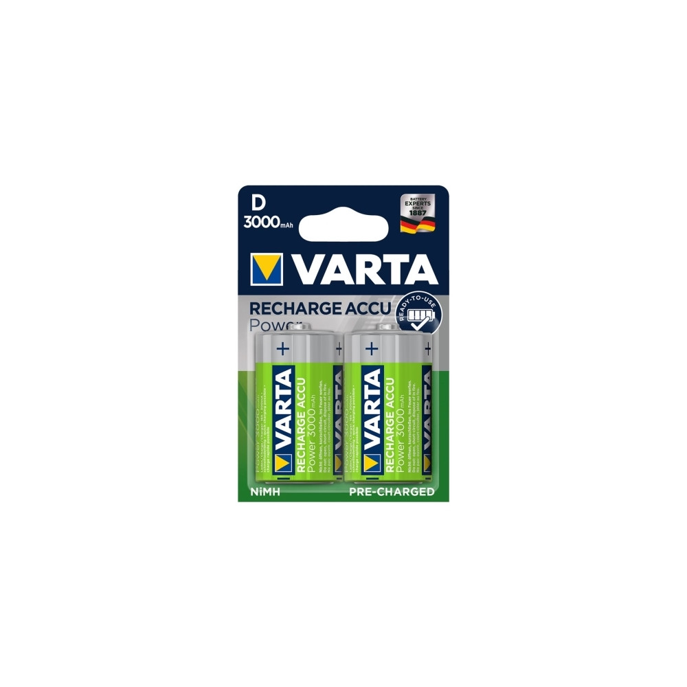 Produktbild för Varta Power Accu batteri - 2 x D - NiMH