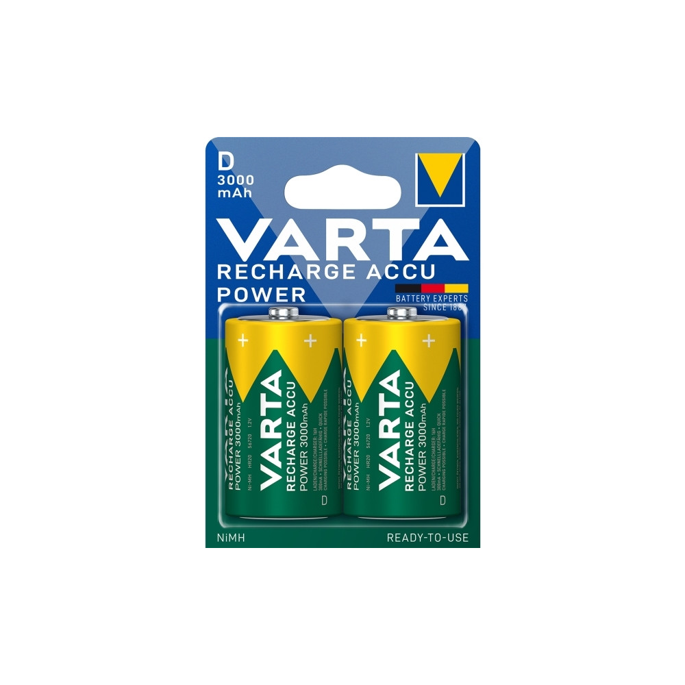 Produktbild för Varta Power Accu batteri - 2 x D - NiMH