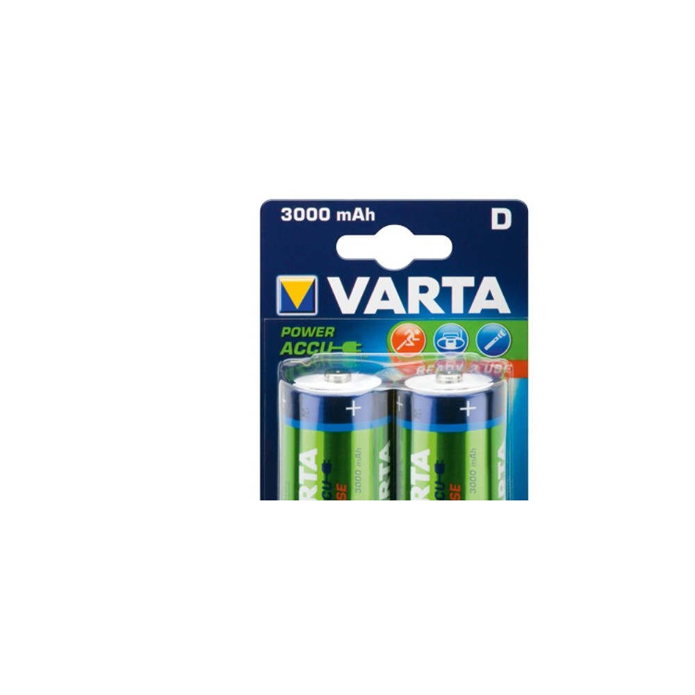 Produktbild för Varta Power Accu batteri - 2 x D - NiMH