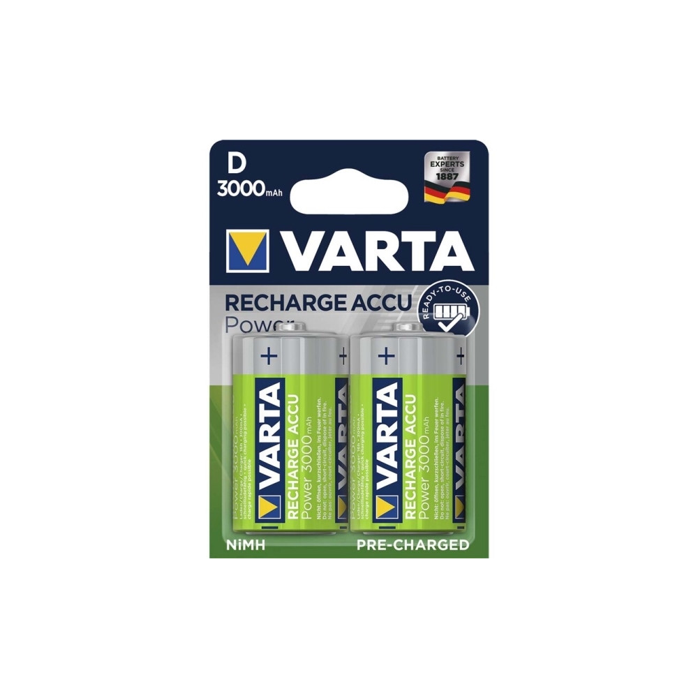 Produktbild för Varta Power Accu batteri - 2 x D - NiMH