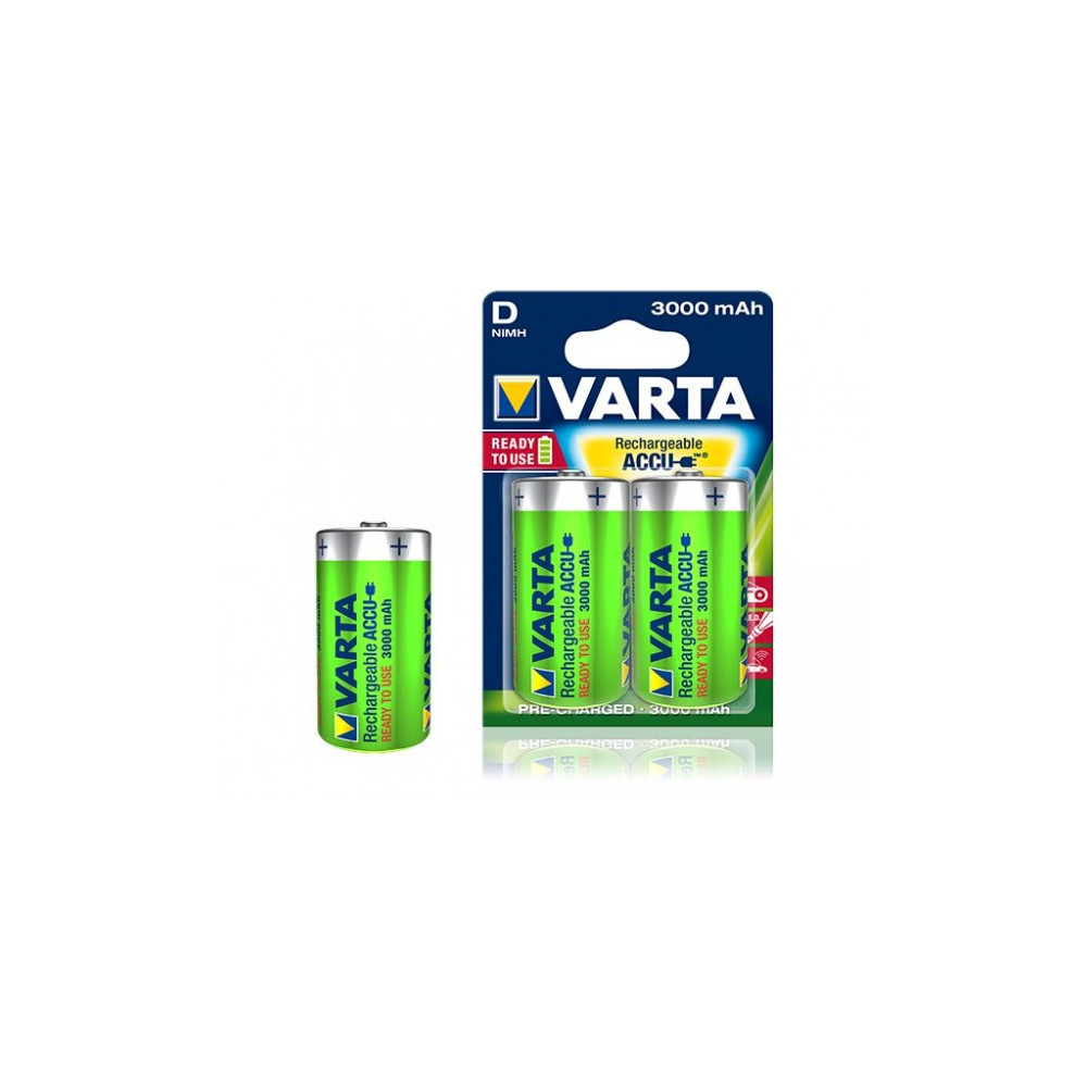 Produktbild för Varta Power Accu batteri - 2 x D - NiMH