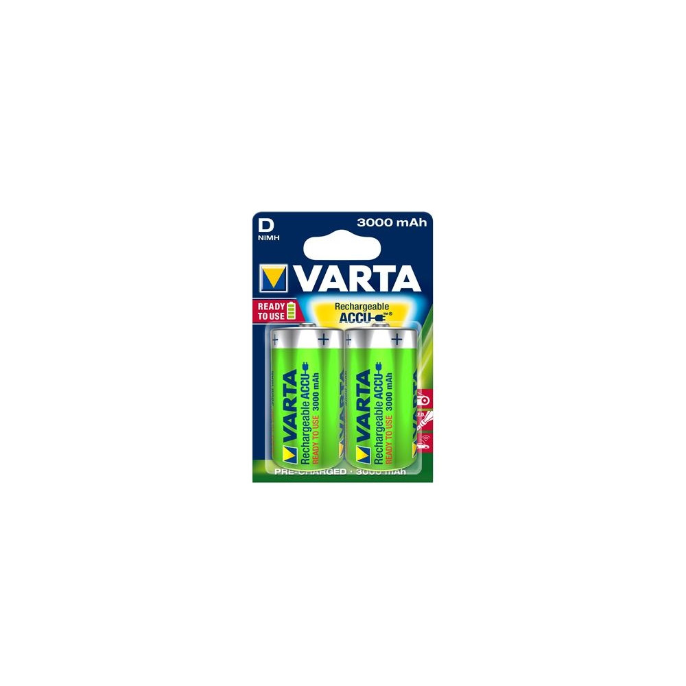 Produktbild för Varta Power Accu batteri - 2 x D - NiMH