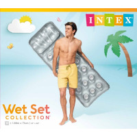 Produktbild för Intex 58894EU, Grå, Badmadrass, Monokromatiskt, Vinyl, Man /...