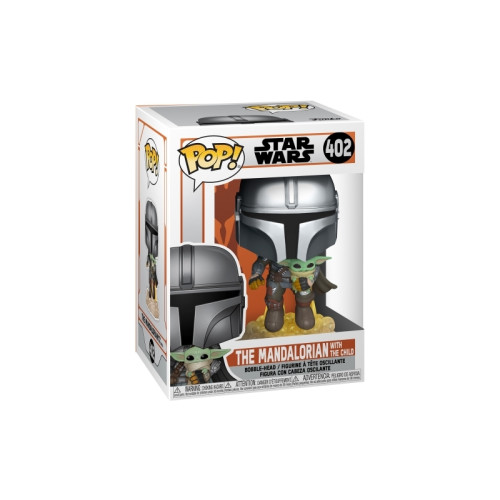 FUNKO FUNKO POP! The Mandalorian Flying with Jet Pack, Samlarfigur...