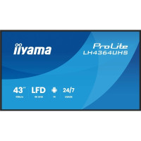 Produktbild för iiyama ProLite LH4364UHS-B1AG 43" Klass (42.5" visbar) LED-bakgrundsbelyst LCD-skärm - 4K - för digital skyltning