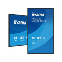 Produktbild för iiyama ProLite LH4364UHS-B1AG 43" Klass (42.5" visbar) LED-bakgrundsbelyst LCD-skärm - 4K - för digital skyltning