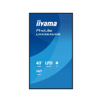 Produktbild för iiyama ProLite LH4364UHS-B1AG 43" Klass (42.5" visbar) LED-bakgrundsbelyst LCD-skärm - 4K - för digital skyltning
