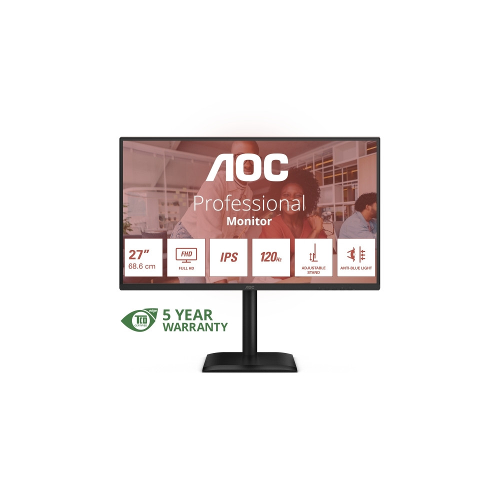 Produktbild för AOC 27E4U - LED-skärm - Full HD (1080p) - 27" - HDR