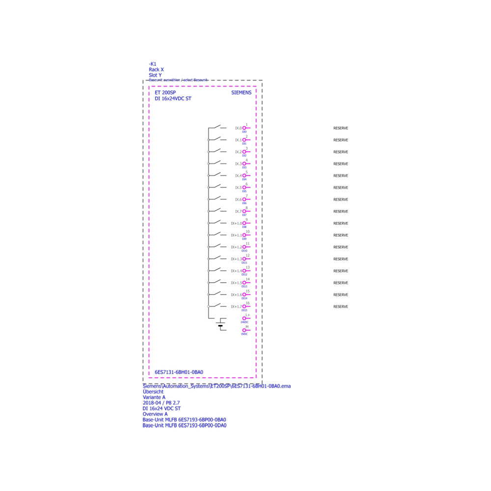 Produktbild för Siemens 6ES7131-6BH01-0BA0, inomhus, Multifärg, 37 g, 65 mm,...