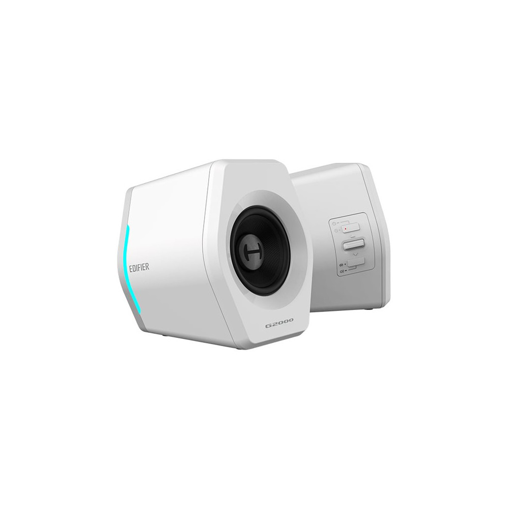 Produktbild för Effekthögtalare Edifier G2000 2.0 Bluetooth Gaming RGB vit d...