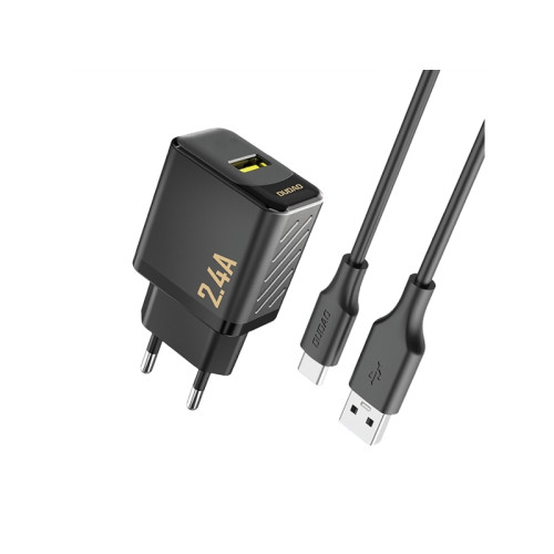 Dudao Dudao A23TEU adapter 12W 1x USB-A (1 m USB-A till USB-C-kabe...
