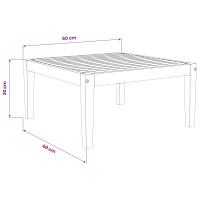 Produktbild för bord Massivt Akaciaträ Naturlig 60 x 60 x 30 cm