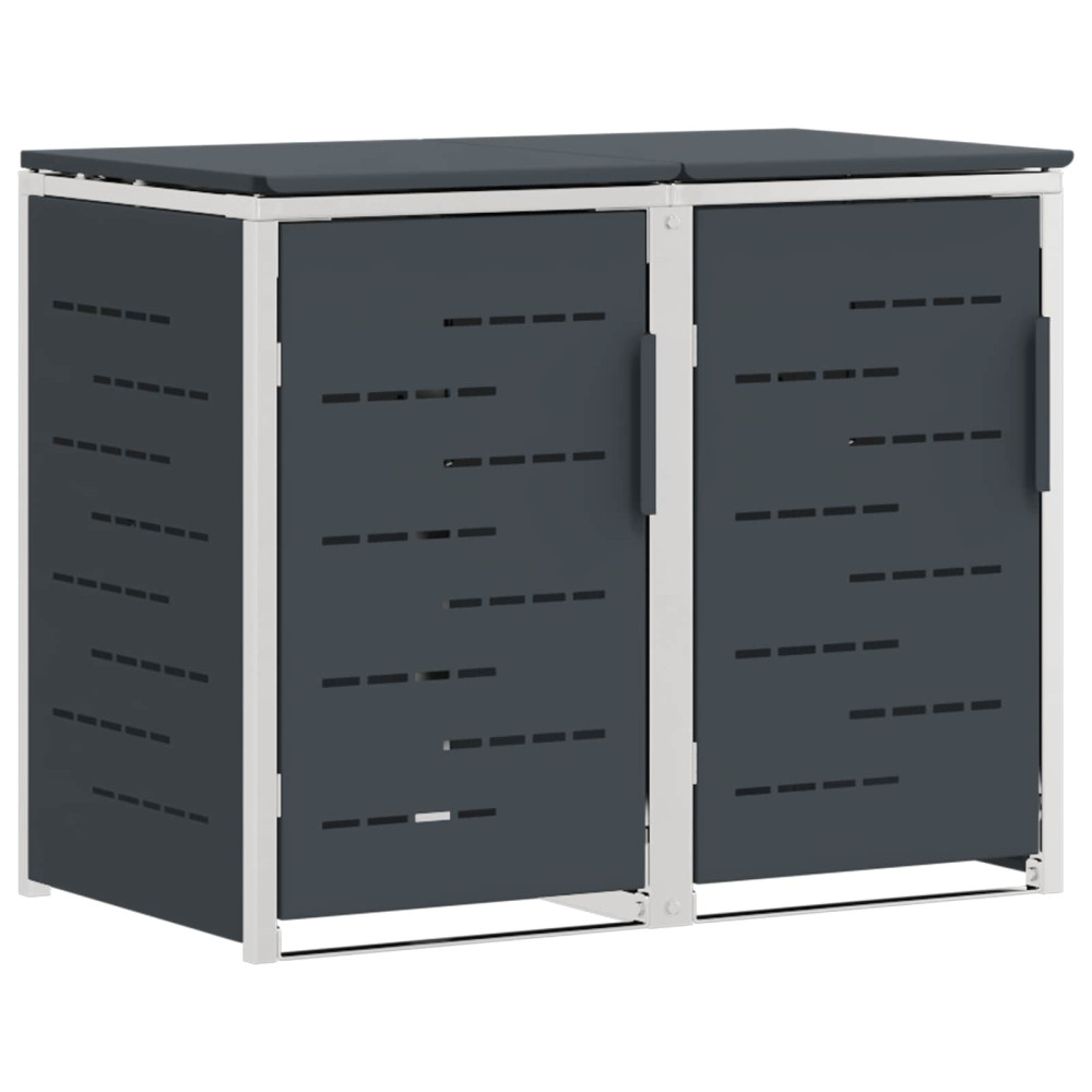 Produktbild för Sopcontainerförvar Antracit 138 x 77,5 x 112,5 cm