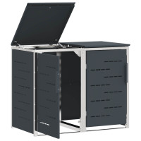 Produktbild för Sopcontainerförvar Antracit 138 x 77,5 x 112,5 cm