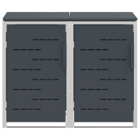Produktbild för Sopcontainerförvar Antracit 138 x 77,5 x 112,5 cm