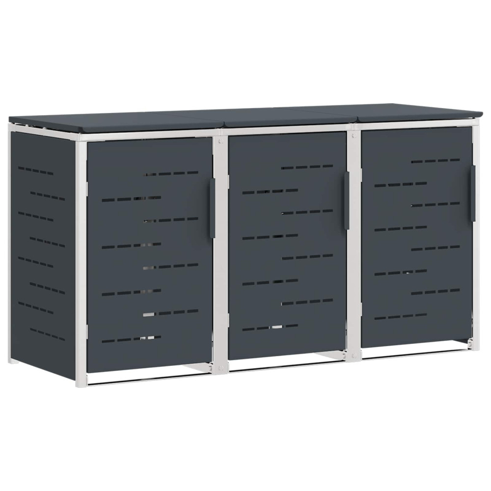 Produktbild för Sopcontainerförvar Antracit 207 x 77,5 x 112,5 cm