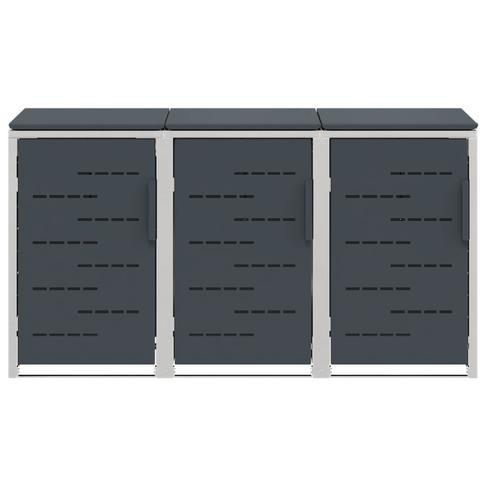 Produktbild för Sopcontainerförvar Antracit 207 x 77,5 x 112,5 cm