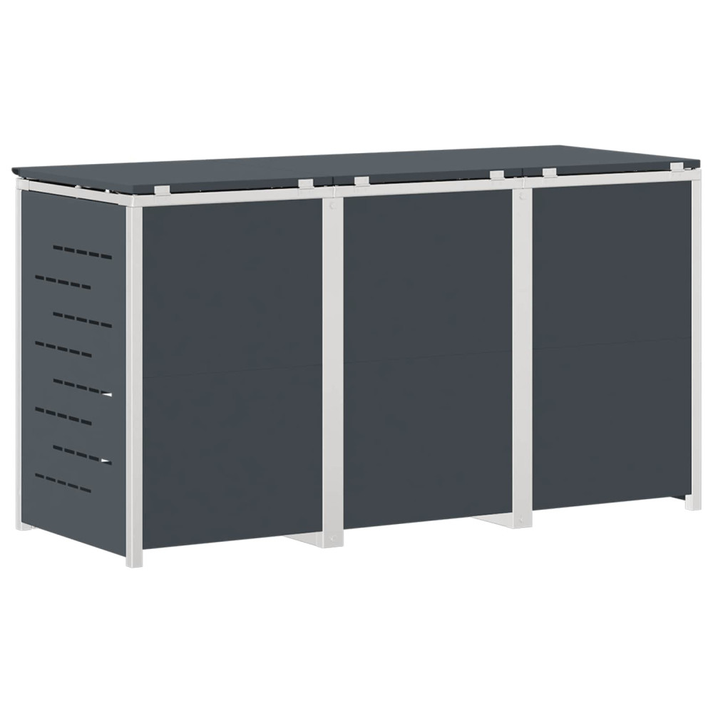 Produktbild för Sopcontainerförvar Antracit 207 x 77,5 x 112,5 cm