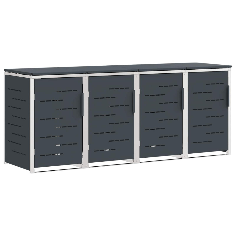 Produktbild för Sopcontainerförvar Antracit 276 x 77,5 x 112,5 cm