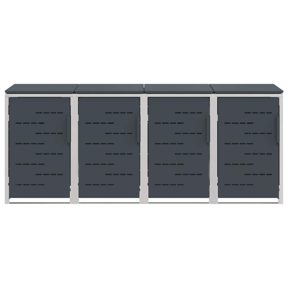 Produktbild för Sopcontainerförvar Antracit 276 x 77,5 x 112,5 cm