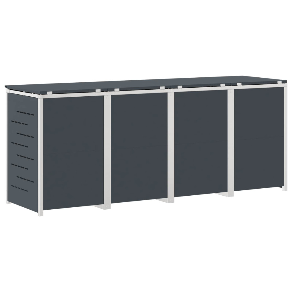 Produktbild för Sopcontainerförvar Antracit 276 x 77,5 x 112,5 cm