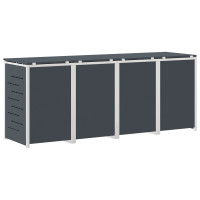 Produktbild för Sopcontainerförvar Antracit 276 x 77,5 x 112,5 cm