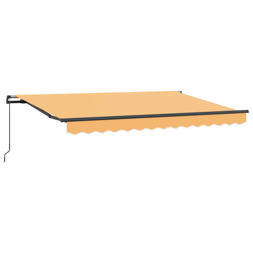 vidaXL Utdragbar markis Sand 350 x 250 cm Polyester och aluminium