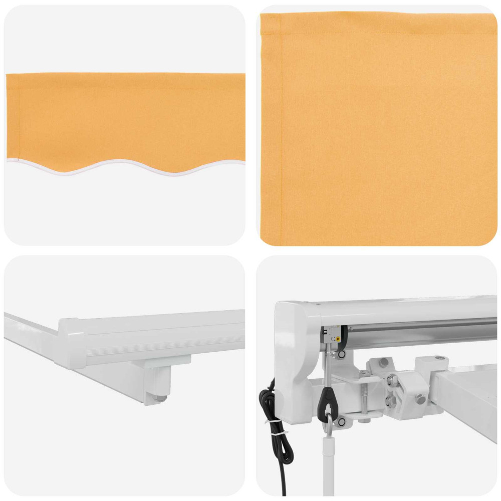 Produktbild för Elektrisk Retraktabel Markis Sand 3,5 x 2,5 m