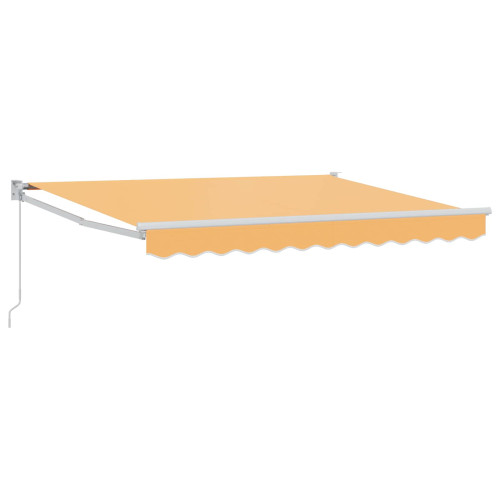 vidaXL Utdragbar markis Sand 4 × 3 m 100% Polyester och Aluminium