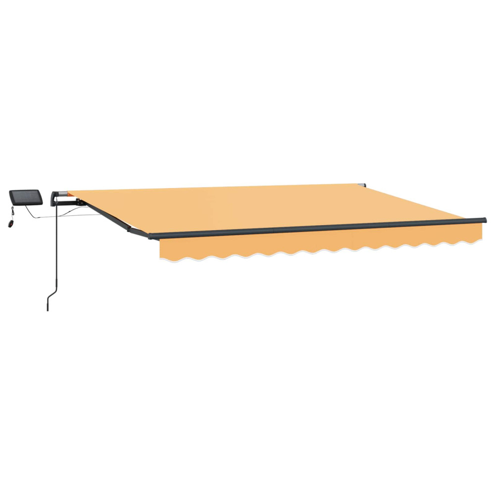 Produktbild för Utdragbar markis Sand 600 × 350 cm Duk och Aluminium