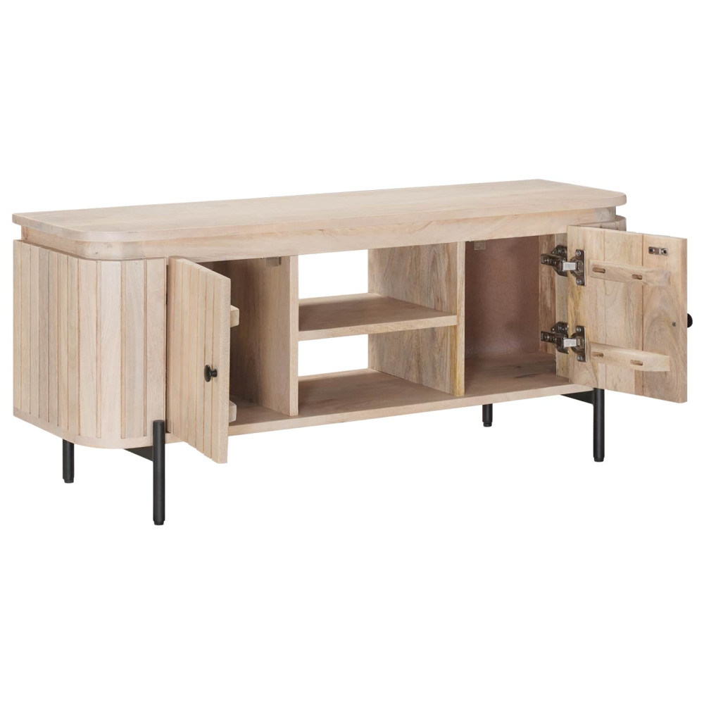 Produktbild för TV-skåp 105 x 30 x 45 cm Massivt mangoträ och konstruerat trä