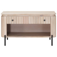 Produktbild för Skobänk 85 x 37 x 48 cm Massivt mangoträ och konstruerat trä