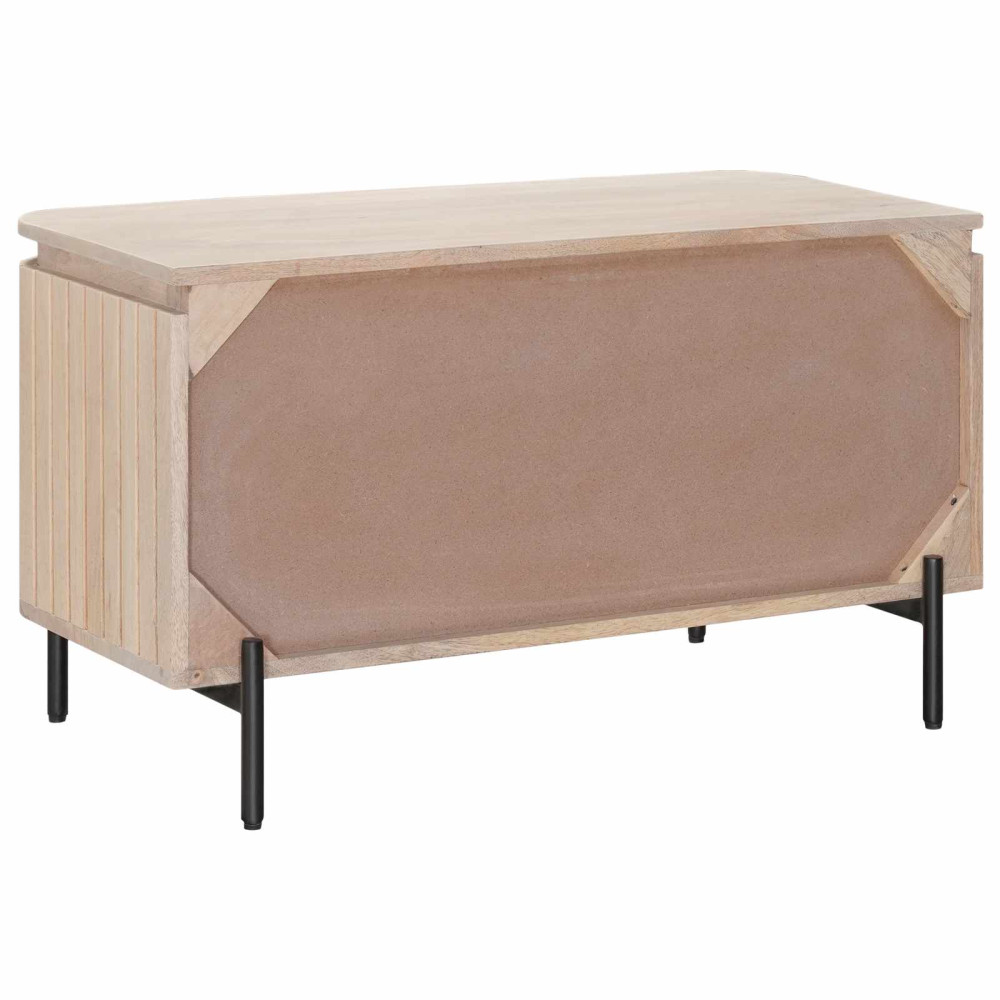 Produktbild för Skobänk 85 x 37 x 48 cm Massivt mangoträ och konstruerat trä