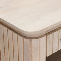 Produktbild för Skobänk 85 x 37 x 48 cm Massivt mangoträ och konstruerat trä