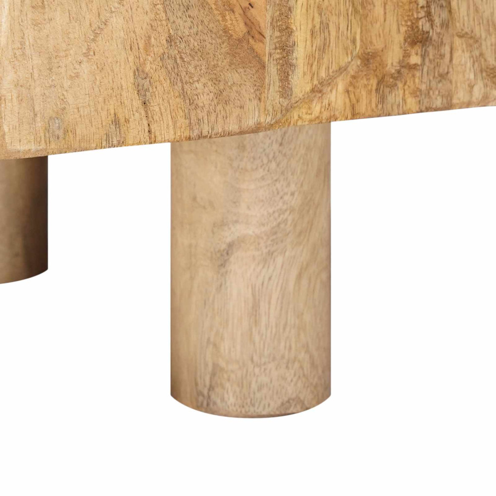 Produktbild för TV-skåp 110 x 30 x 40 cm Massivt mangoträ och konstruerat trä