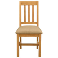 Produktbild för Matstol VENLO 2 pcs Massivt Ekträ Beige 45 x 53 x 92 cm