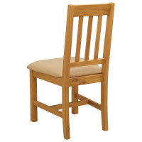 Produktbild för Matstol VENLO 2 pcs Massivt Ekträ Beige 45 x 53 x 92 cm