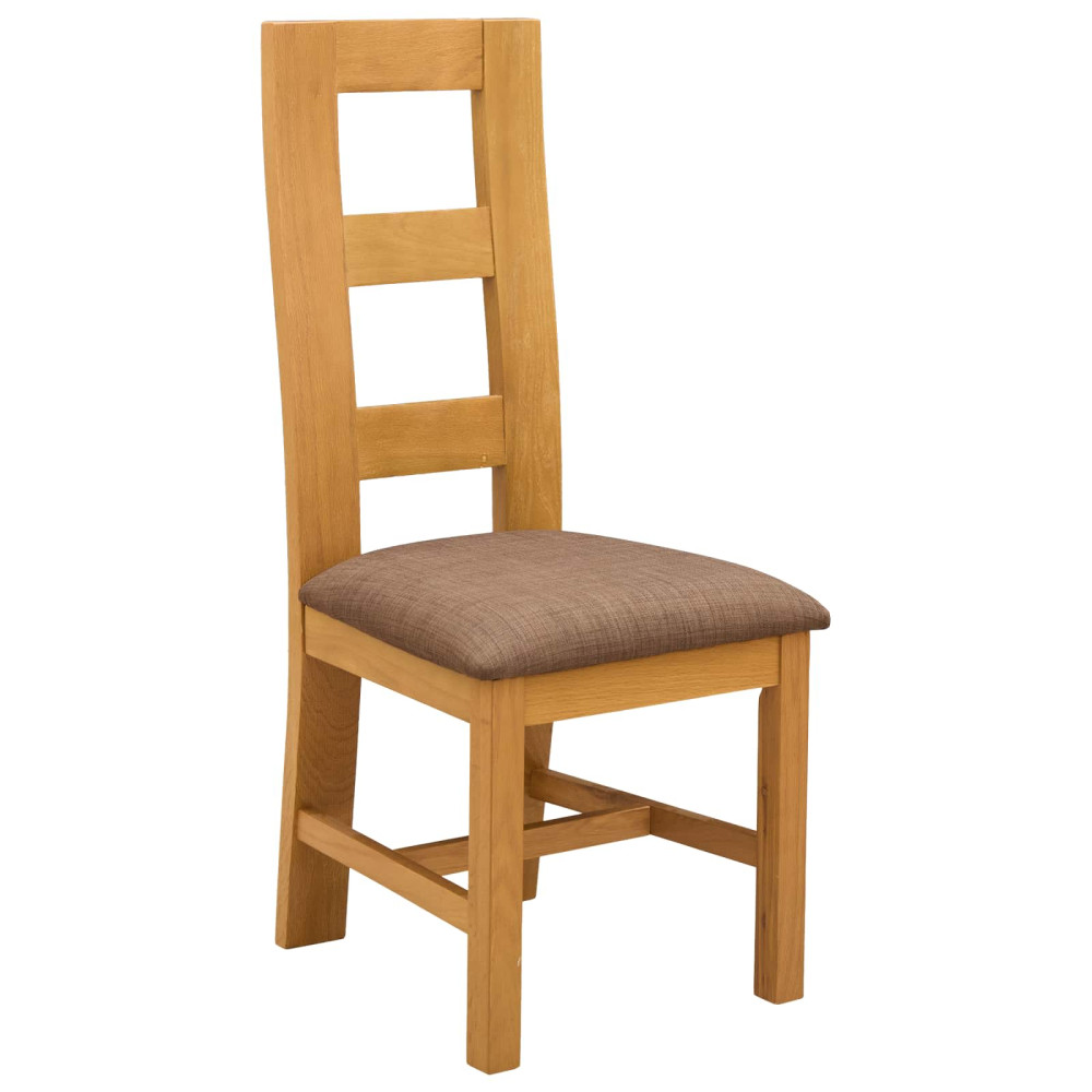 Produktbild för Matstol 2 pcs Massivt Ekträ Grå 45 x 51 x 105 cm