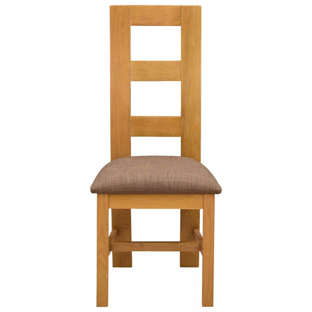 Produktbild för Matstol 2 pcs Massivt Ekträ Grå 45 x 51 x 105 cm