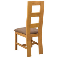 Produktbild för Matstol 2 pcs Massivt Ekträ Grå 45 x 51 x 105 cm