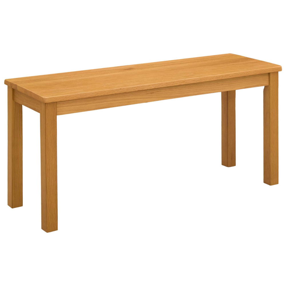 Produktbild för Matbänk 95 x 32 x 45 cm Massivt Ekträ Naturlig