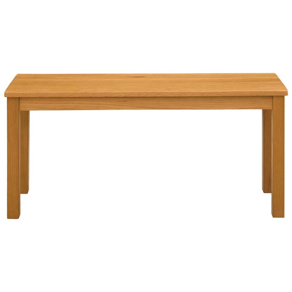 Produktbild för Matbänk 95 x 32 x 45 cm Massivt Ekträ Naturlig