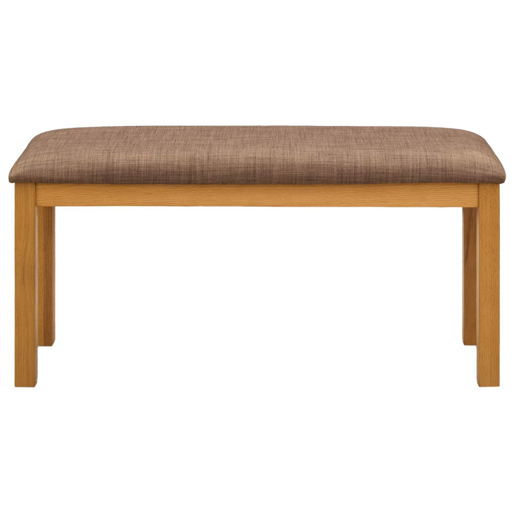 Produktbild för Matbänk 95 x 32 x 45 cm Massivt Ekträ Grå
