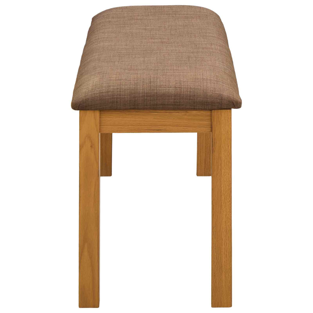 Produktbild för Matbänk 95 x 32 x 45 cm Massivt Ekträ Grå