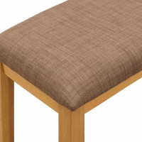 Produktbild för Matbänk 95 x 32 x 45 cm Massivt Ekträ Grå