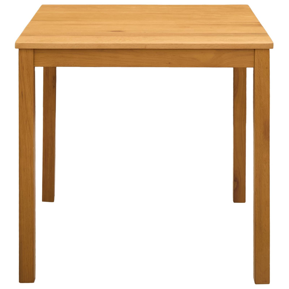 Produktbild för Matbord 75 x 75 x 75,5 cm Massivt Ekträ Naturlig Fyrkantig
